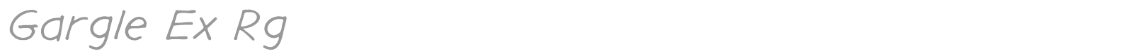 Gargle font preview
